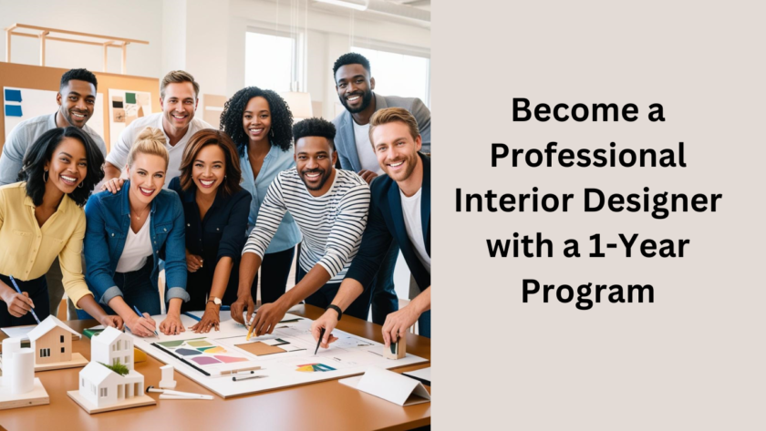 Become a Professional Interior Designer with a 1-Year Program