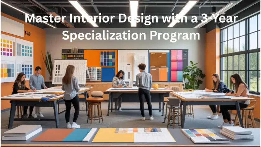 Master Interior Design with a 3-Year Specialization Program