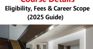 B.Des in Interior Design: Course Details, Eligibility, Fees & Career Scope (2025 Guide)
