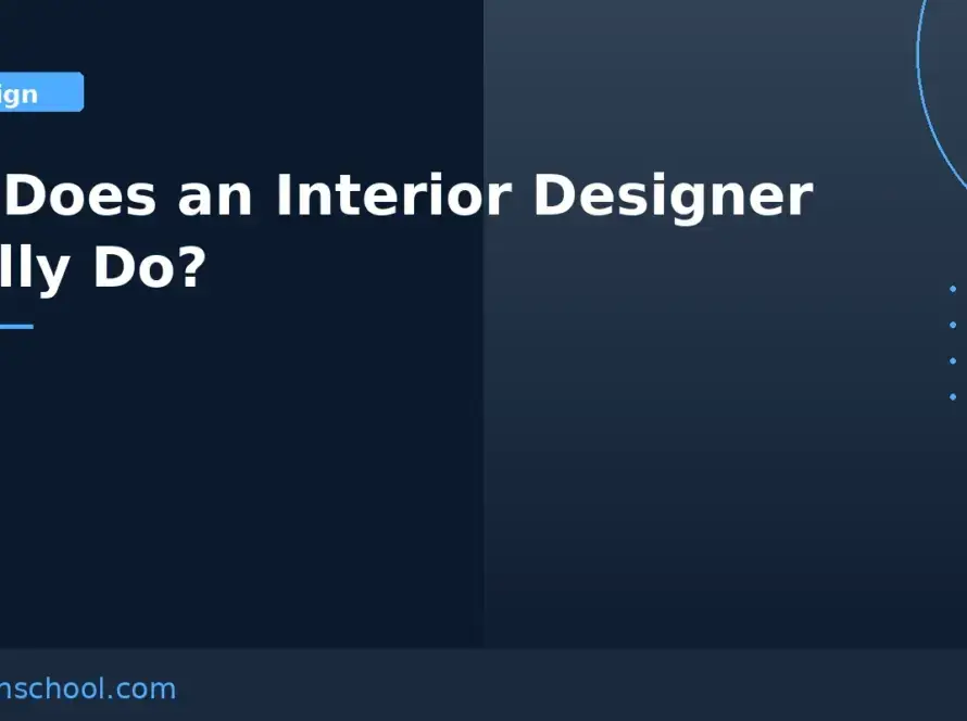 What does an interior designer do a day in the life at FIDA Design School Chennai