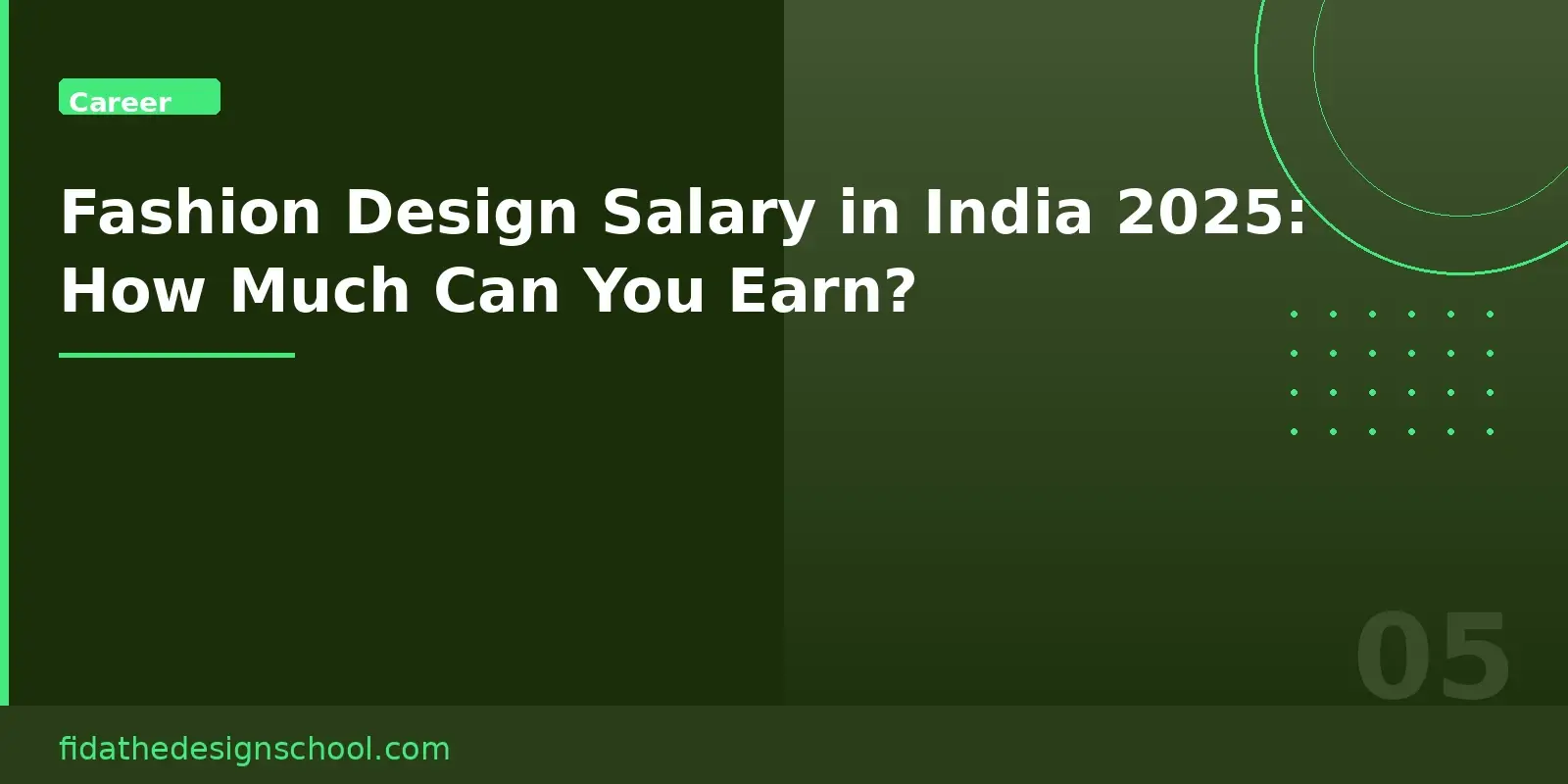 Fashion design salary in India 2025 how much can you earn after graduation – FIDA The Design School