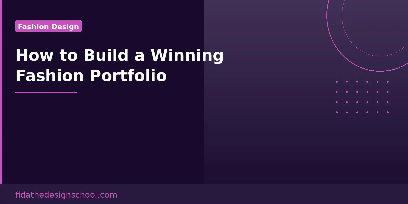How to build a winning fashion design portfolio tips from FIDA graduates Chennai